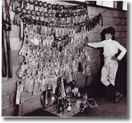 Carolyn Clark and Her Prize Ribbons